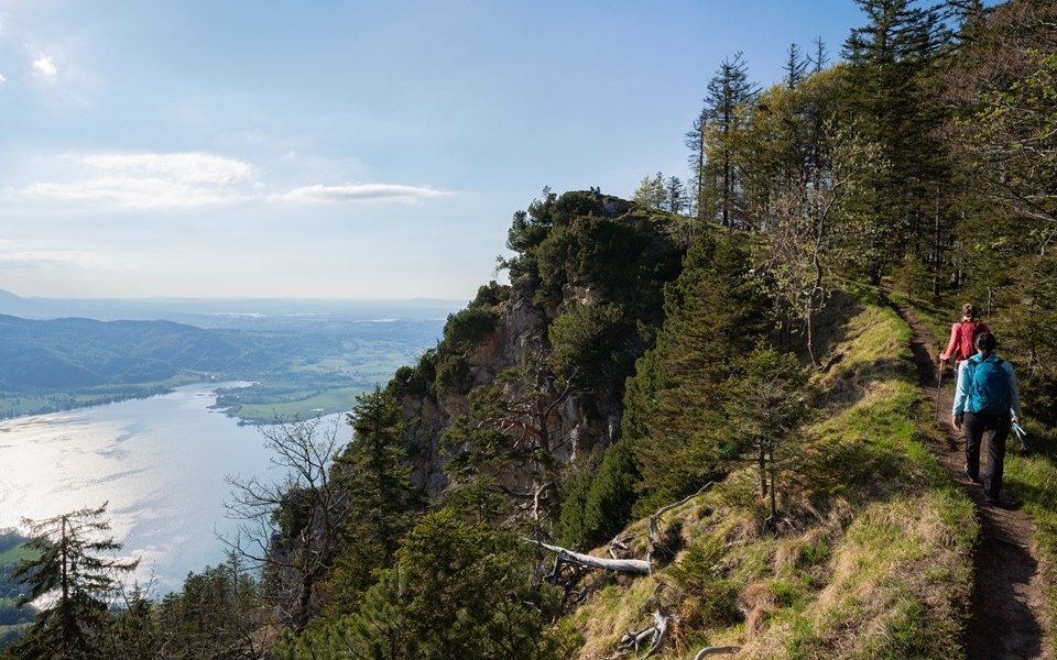 Weg zum Gipfel der Sonnenspitz (im Hintergrund links das kleine Gipfelplatteau), © Tourist Information Kochel a. See