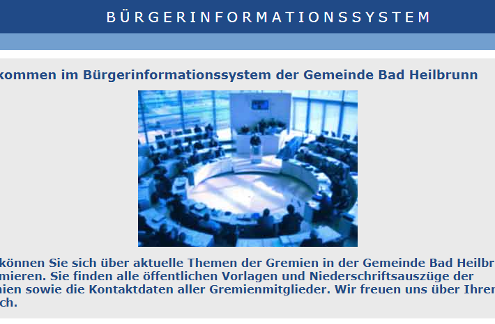 B&uuml;rgerinformationssystem, &copy; Gemeinde Bad Heilbrunn
