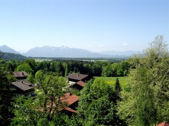 Ausblick von der Park-Villa, &copy; G&auml;steinfo Bad Heilbrunn