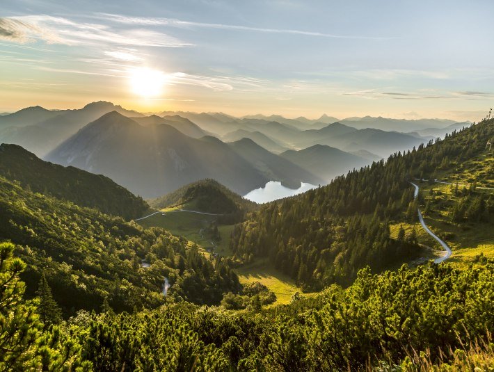 Blick auf den Kochelsee, © Touristinfo Kochel a. See